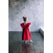 Linen flower girl dress