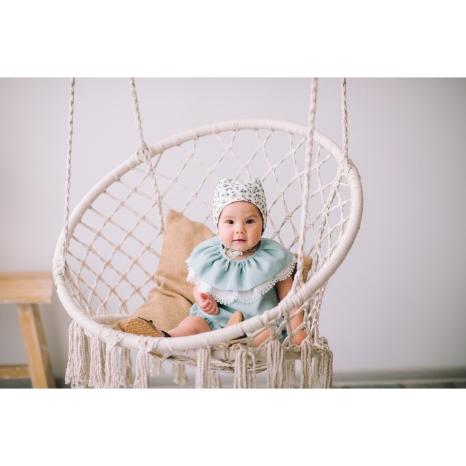 Baby girl linen romper