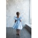 Linen flower girl dress