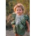 Sage green cake smash outfit girl