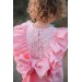 Baby girl linen romper