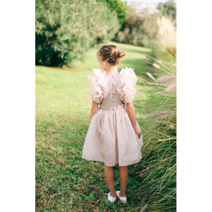 Ivory flower girl dress toddler, First communion dress, Lace flower girl dress boho, Girls baptism dress, Bohemian flower girl dress