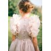 Bohemian lace flower girl dress toddler, Boho ivory flower girl dress, First communion dress, Christening gown, First birthday dress