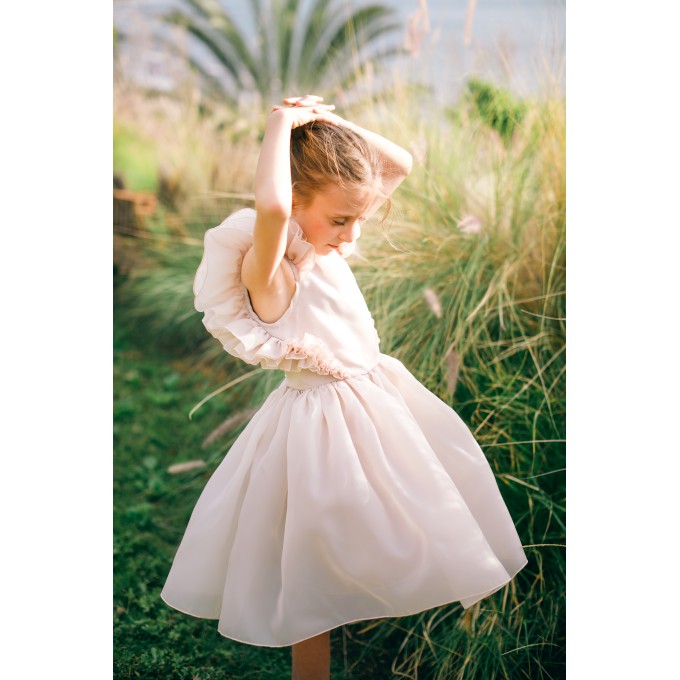 Ivory flower girl dress toddler, First communion dress, Lace flower girl dress boho, Girls baptism dress, Bohemian flower girl dress