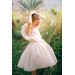 Ivory flower girl dress toddler, First communion dress, Lace flower girl dress boho, Girls baptism dress, Bohemian flower girl dress