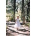 Linen flower girl dress