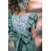 Sage green flower girl jumpsuit