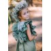 Sage green flower girl jumpsuit