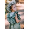 Sage green flower girl jumpsuit