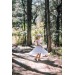 Linen flower girl dress